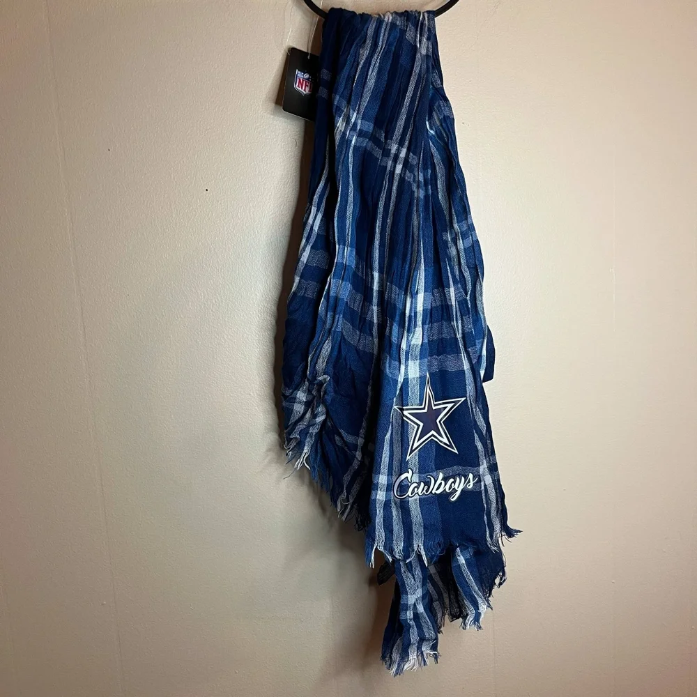 NFL Little Earth Dallas Cowboys Crinkle Scarf Plaid